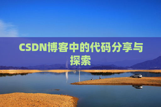 CSDN博客中的代码分享与探索